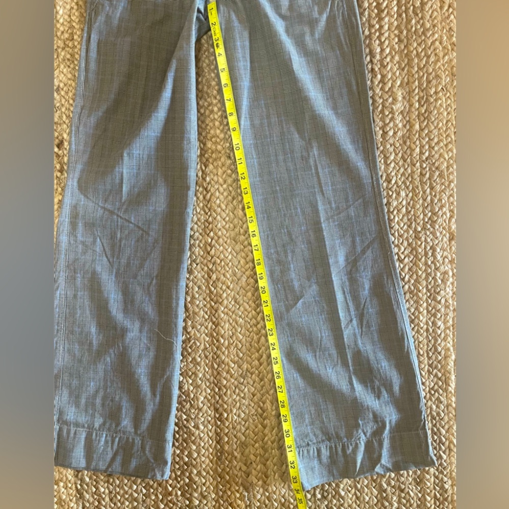 American Eagle Low Rise Pants Womens Gray Plaid Zip Sz 4 NEW - Picture 5 of 6